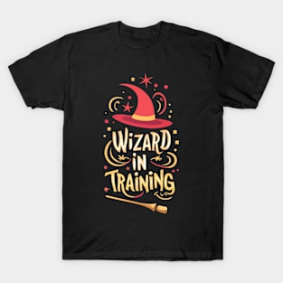 Wizard in Training - Typography - Fantasy T-Shirt